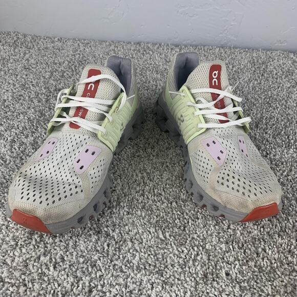 On Cloudswift Running Shoes Womens Size 9 White Green Mesh CloudTec 41.98921 - Picture 1 of 11